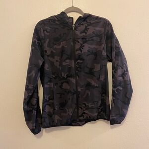 Zyia Active athletic Camouflage Hooded Jacket